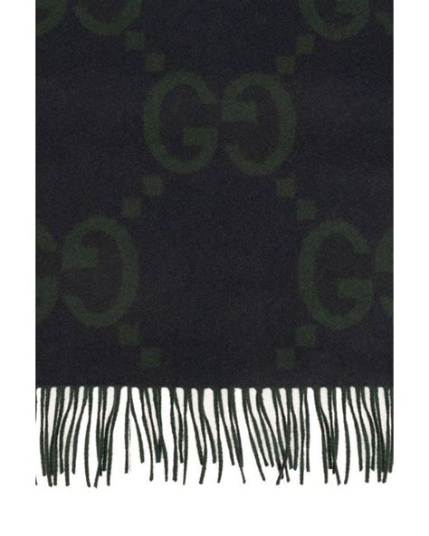 gucci black cashmere scarf|dark brown cashmere scarf.